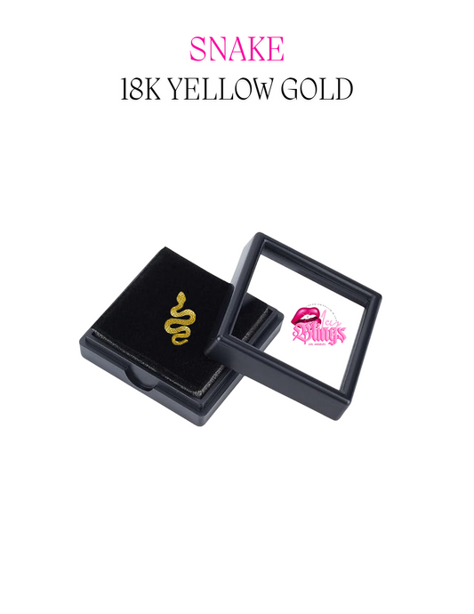 18K SNAKE CHARM