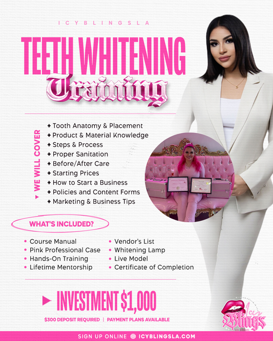2 ON 1 TEETH WHITENING TRAINING IN PERSON