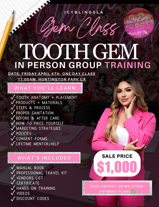 GROUP TRAINING TOOTH GEMS (IN PERSON) APRIL 4TH