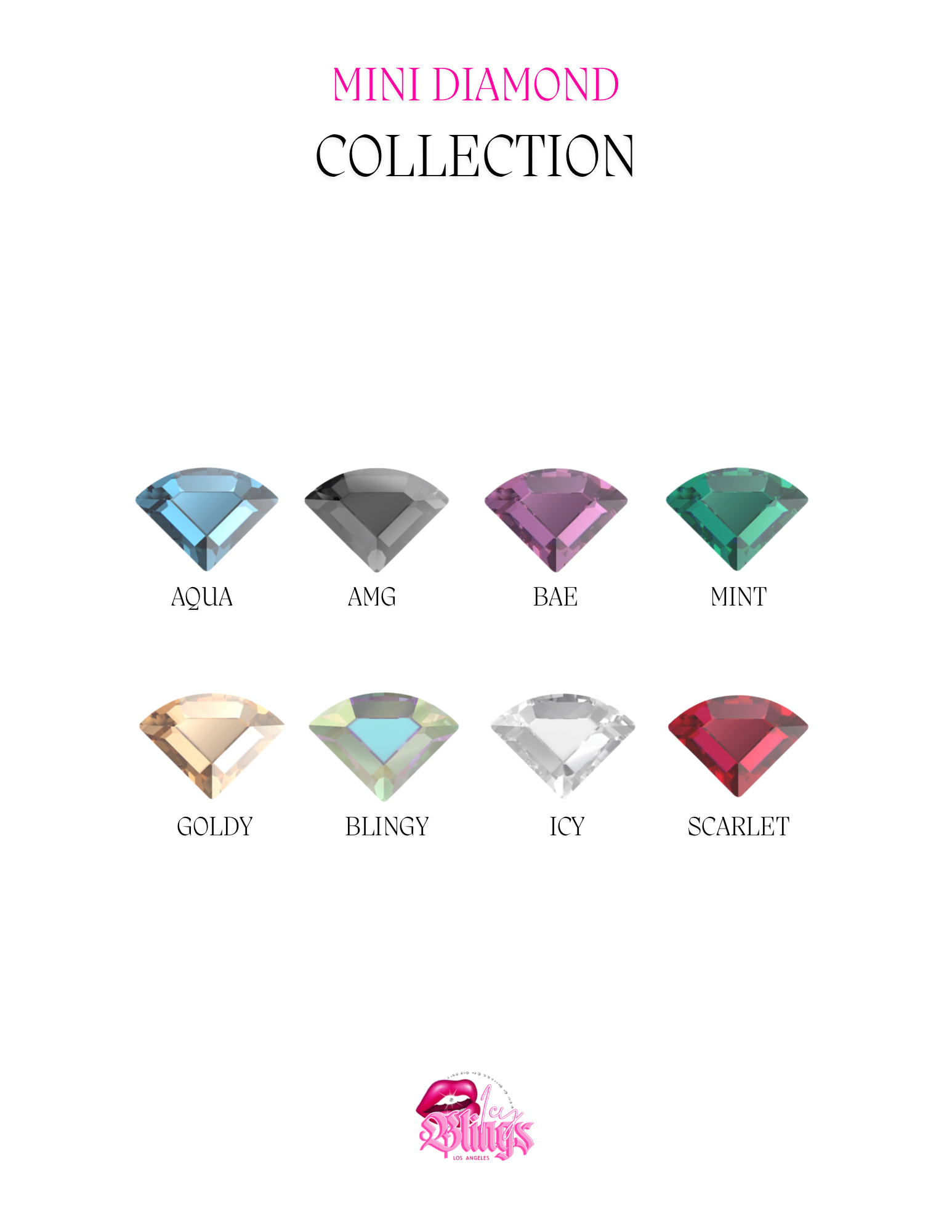 Mini Diamond Shape – Icyblingsla