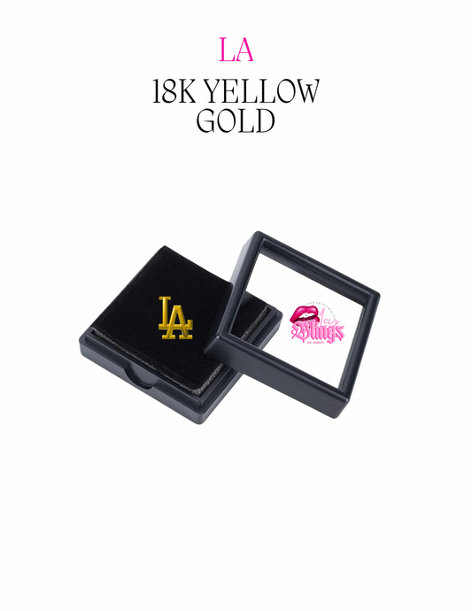 LA 18K GOLD CHARM