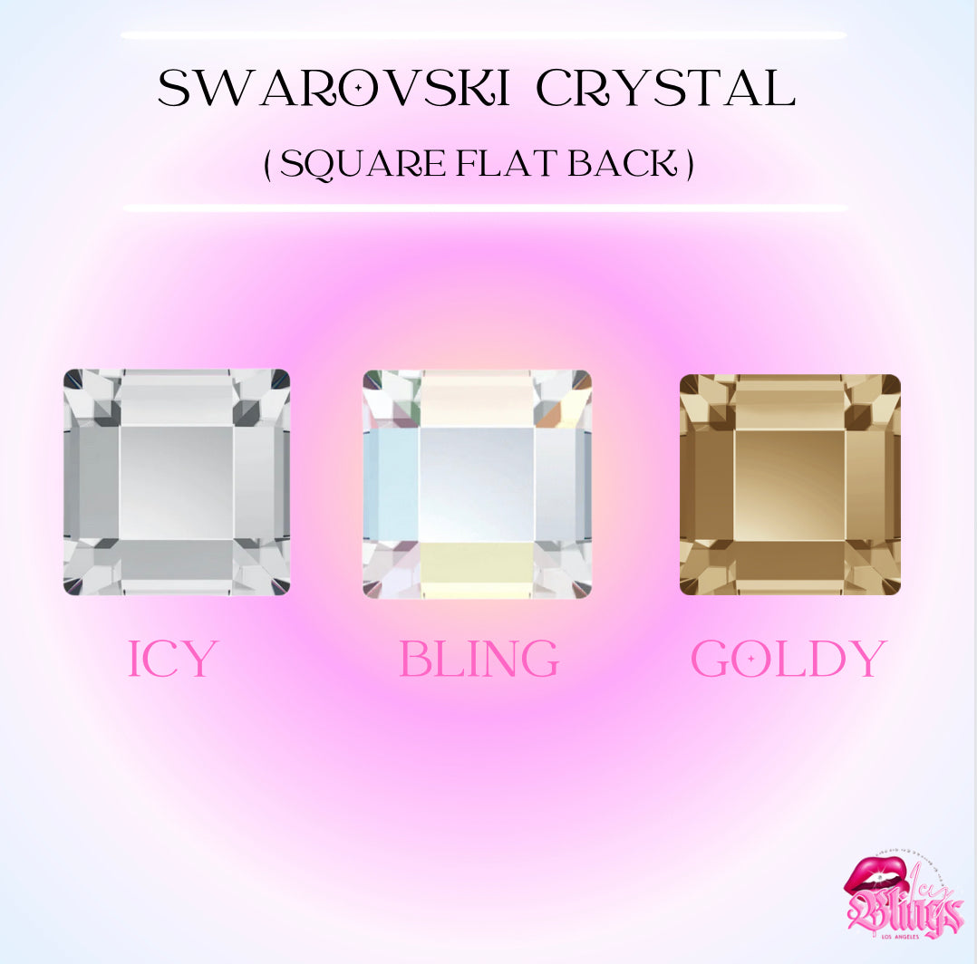 SWAROVSKI SQUARE SHAPE CRYSTAL