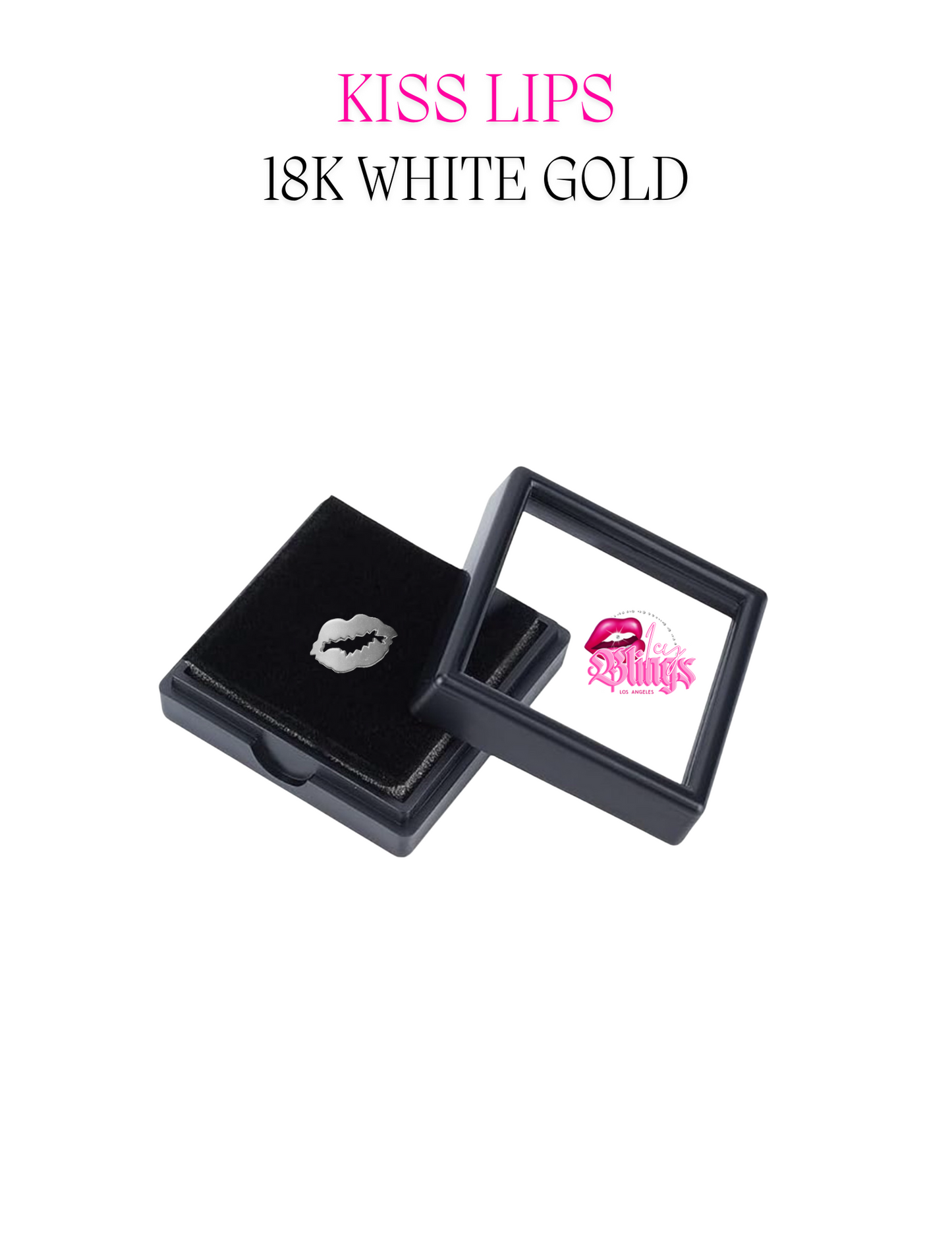 KISS LIPS 18K CHARM